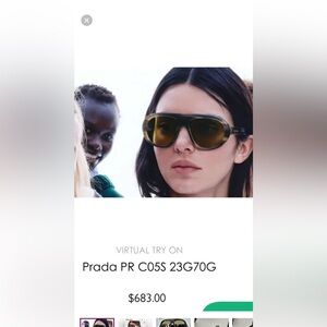 New release Prada sunglasses as seen on Kendal Jenner authentic with box